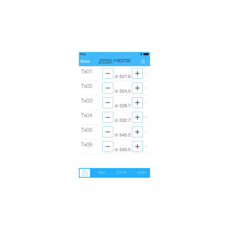 zaxmote homescreen